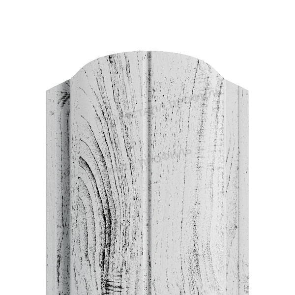 Штакетник металлический МЕТАЛЛ ПРОФИЛЬ ELLIPSE-O 19х126 (ECOSTEEL_MA-01-Беленый Дуб-0.5), цена ― 201.73 ₽: приобрести в Волгограде.